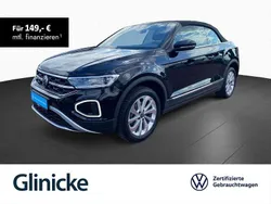 Schwarz Gebraucht 2024 VW T-Roc Cabriolet Style Cabrio | 26.433 € (Superpreis)