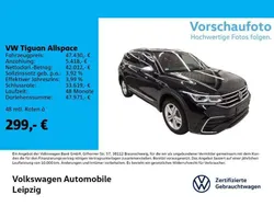 Schwarz Gebraucht 2024 VW Tiguan Allspace R-line SUV | 47.430 € (Etwas zu teuer)