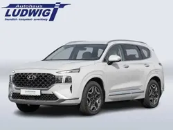 Weiß (glacier white) Gebraucht 2021 Hyundai Santa Fe Signature SUV | 38.970 € (Fairer Preis)