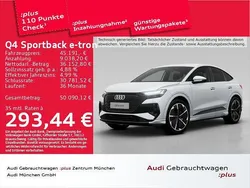 Gletscherweiß metallic Gebraucht 2023 Audi Q4 Sportback e-tron Ambiente SUV | 45.191 € (Teuer)
