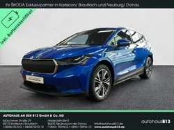 Raceblaumetallic met. Gebraucht 2023 Skoda Enyaq iV SUV | 33.890 € (Superpreis)