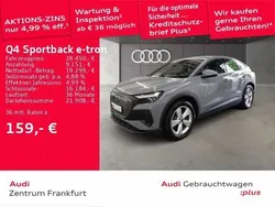 Kieselgrau Gebraucht 2023 Audi Q4 Sportback e-tron Basis SUV | 28.450 € (Guter Preis)