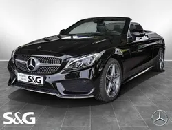 Metalliclack obsidianschwarz Gebraucht 2018 Mercedes C180 AMG Cabrio | 31.990 € (Fairer Preis)