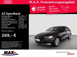 Mythosschwarz metallic Gebraucht 2024 Audi A3 Advanced Plus Limousine | 32.369 € (Fairer Preis)