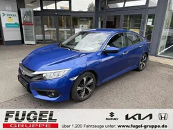 Brilliant sporty blue m. Gebraucht 2019 Honda Civic Elegance Limousine | 18.999 € (Fairer Preis)