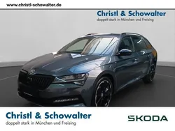 Quarz grau metallic Gebraucht 2021 Skoda Superb SportLine Kombi | 30.506 € (Fairer Preis)