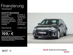 Mythosschwarz metallic (metallic) Gebraucht 2022 Audi A3 Sportback Advanced Limousine | 25.499 € (Fairer Preis)