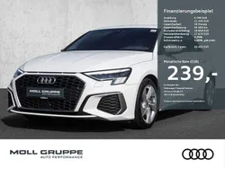 Weiß Gebraucht 2022 Audi A3 Sportback S-Line Limousine | 23.450 € (Fairer Preis)