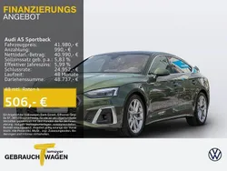 Grün Gebraucht 2023 Audi A5 Sportback S-Line Limousine | 41.390 € (Etwas zu teuer)