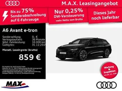 Schwarz Neu 2025 Audi A6 e-tron Ambiente Kombi | 82.980 € (Superpreis)