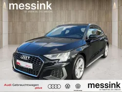 Mythosschwarz metallic Gebraucht 2024 Audi A3 Sportback S-Line Limousine | 35.450 € (Guter Preis)