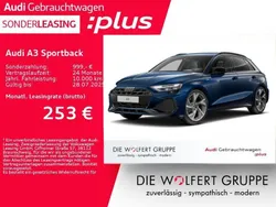 Blau Gebraucht 2024 Audi A3 Sportback S-Line Limousine | 40.950 € (Etwas zu teuer)
