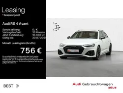 Gletscherweiß metallic Gebraucht 2024 Audi RS4 Ambiente Kombi | 79.999 € (Fairer Preis)