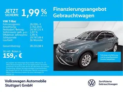 Petroleum blue metallic/schwar Gebraucht 2024 VW T-Roc Style SUV | 26.930 € (Guter Preis)