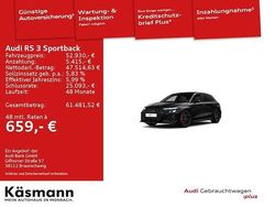 Mythosschwarz metallic Gebraucht 2022 Audi RS3 Sportback Ambiente Kleinwagen | 52.930 € (Etwas zu teuer)