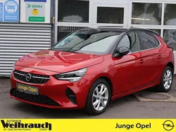 Chili rot/schwarz Gebraucht 2022 Opel Corsa Elegance Kleinwagen | 15.795 € (Etwas zu teuer)