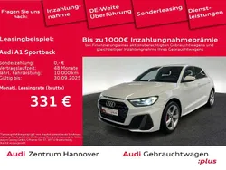 Gletscherweiß metallic Gebraucht 2025 Audi A1 S-Line Kleinwagen | 26.990 € (Etwas zu teuer)