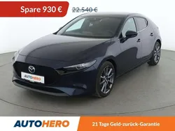 Deep crystal blue Gebraucht 2021 Mazda 3 Selection Limousine | 21.610 € (Fairer Preis)
