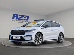 Moonweiss metallic Gebraucht 2022 Skoda Enyaq iV SportLine SUV | 39.980 € (Etwas zu teuer)