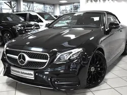 Obsidianschwarz (metallic) Gebraucht 2019 Mercedes E350 AMG Cabrio | 46.200 € (Fairer Preis)