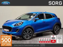 Blau, desert island blue metallic Gebraucht 2024 Ford Puma Titanium X SUV | 24.790 € (Guter Preis)