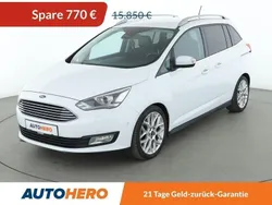 Weiß Gebraucht 2018 Ford Grand C-Max Titanium Van / Kleinbus | 14.660 € (Fairer Preis)