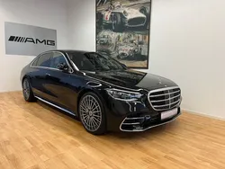 Obsidianschwarz metalliclack Gebraucht 2024 Mercedes S580 AMG line Limousine | 104.958 € (Guter Preis)