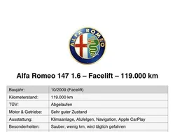 Schwarz Gebraucht 2009 Alfa Romeo 147 Kleinwagen | 500 € (Superpreis)
