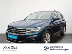 Blau (nightshade blue metallic) Gebraucht 2021 VW Tiguan Elegance SUV | 32.840 € (Fairer Preis)