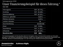 Manufaktur diamantweiß bright (metallic) Gebraucht 2023 Mercedes GLE400 AMG SUV | 87.769 €