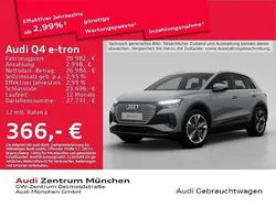 Kieselgrau Gebraucht 2022 Audi Q4 e-tron Basis SUV | 29.982 € (Guter Preis)