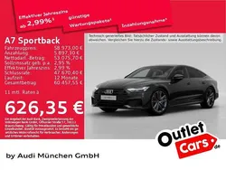 Schwarz Gebraucht 2023 Audi A7 Sportback Sport Kleinwagen | 58.973 € (Teuer)