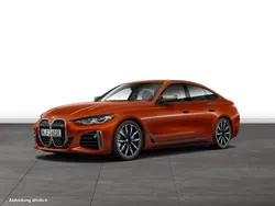 Sunset orange metallic Gebraucht 2024 BMW i4 Shadowline Limousine | 57.294 € (Fairer Preis)