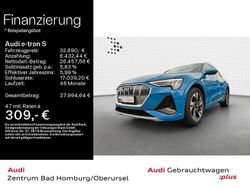 Blau Gebraucht 2021 Audi e-tron S-Line SUV | 32.890 € (Guter Preis)