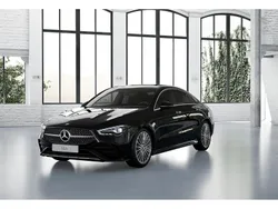 Kosmosschwarz metallic Gebraucht 2024 Mercedes CLA200 AMG Coupé | 38.880 € (Fairer Preis)