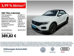 Pure white Gebraucht 2021 VW T-Roc Cabriolet Style Cabrio | 25.830 € (Guter Preis)