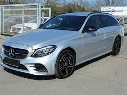 Silber Gebraucht 2018 Mercedes C220 AMG line Kombi | 18.900 € (Fairer Preis)