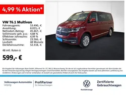Rot Gebraucht 2022 VW T6.1 Highline Van | 52.990 € (Fairer Preis)