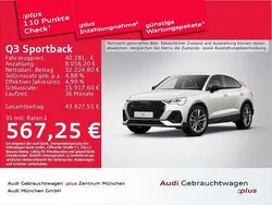 Silber Gebraucht 2021 Audi Q3 Sportback S-Line SUV | 40.281 € (Fairer Preis)