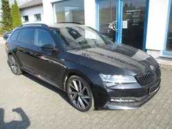 Schwarz metallic Gebraucht 2021 Skoda Superb SportLine Kombi | 34.950 € (Fairer Preis)
