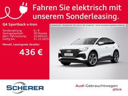 Gletscherweiß metallic (metallic) Gebraucht 2025 Audi Q4 Sportback e-tron Ambiente SUV | 45.790 € (Fairer Preis)