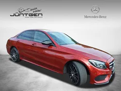 Hyazinthrot metallic Gebraucht 2018 Mercedes C180 AMG Limousine | 26.888 € (Etwas zu teuer)