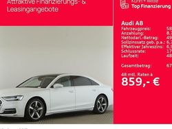 Weiß Gebraucht 2021 Audi A8L Comfort Limousine | 58.568 € (Etwas zu teuer)