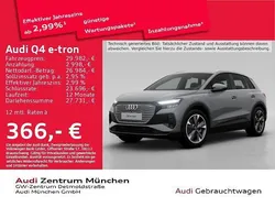 Kieselgrau Gebraucht 2022 Audi Q4 e-tron Basis SUV | 29.982 € (Guter Preis)