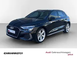 Schwarz Gebraucht 2024 Audi A3 Sportback e-tron S-Line Limousine | 38.490 € (Teuer)