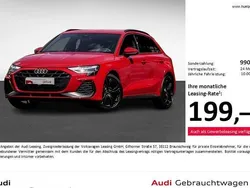 Rot Gebraucht 2024 Audi A3 Sportback S-Line Limousine | 34.198 € (Fairer Preis)