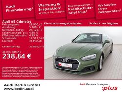 Distriktgrün metallic Gebraucht 2021 Audi A5 Cabriolet Basis Cabrio | 28.900 € (Guter Preis)