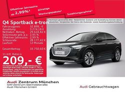 Mythosschwarz metallic Gebraucht 2022 Audi Q4 Sportback e-tron Advanced SUV | 32.899 € (Etwas zu teuer)
