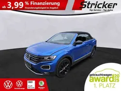 Ravennablau metallic Gebraucht 2021 VW T-Roc Cabriolet Style Cabrio | 22.950 € (Fairer Preis)