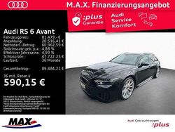 Mythosschwarz metallic Gebraucht 2022 Audi RS6 Ambiente Kombi | 81.479 € (Superpreis)